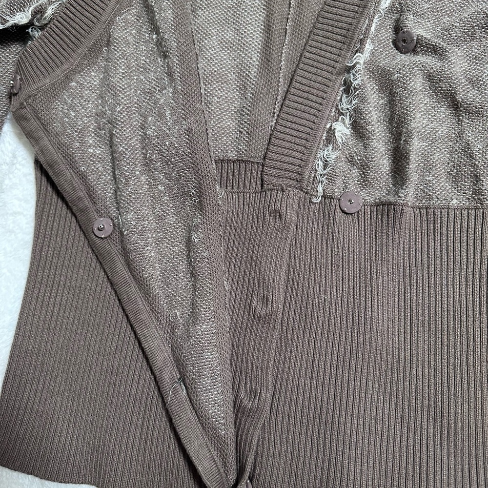 L.A.M.B. Taupe Knit Sweater, size S - Picture 4 of 9